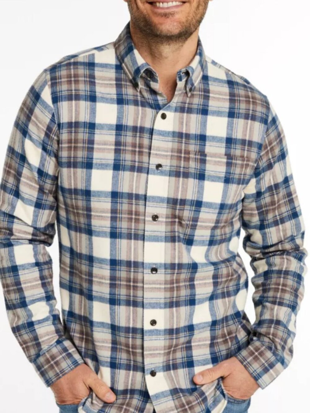 LL Bean 100% Cotton Flannel Mens' Large